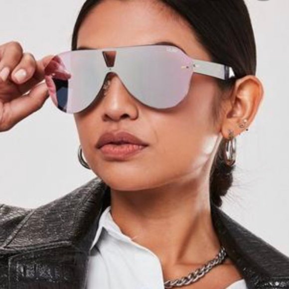 Quay Australia Accessories - Quay Australia Stay Afloat Pink Aviator Sunglasses